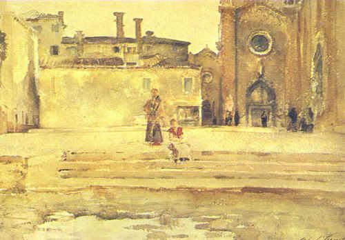 John Singer Sargent Piazza, Venice China oil painting art